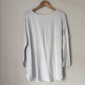 🟢 5/$25 - J. Jill Luxe Supima Tunic in White | Size XL